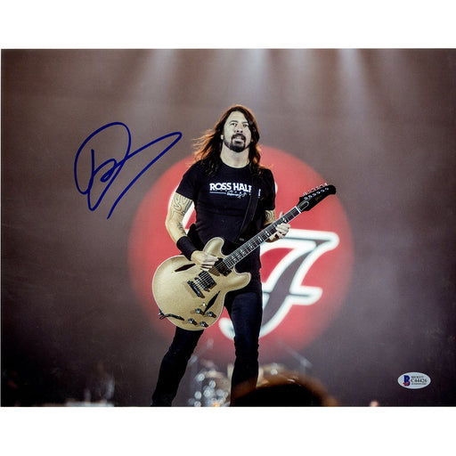 Dave Grohl Signed Horizontal Ross Halifin T-Shirt 11x14 Photo