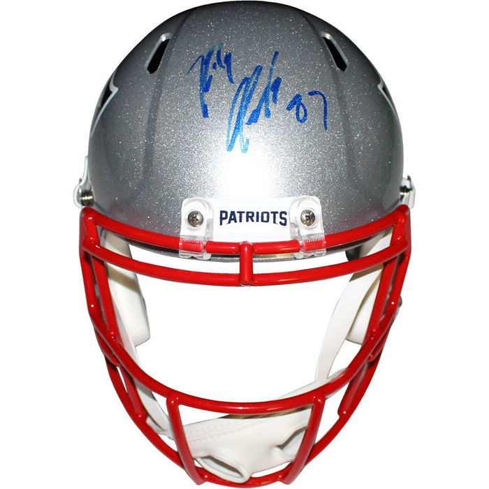 Rob Gronkowski Signed New England Patriots Riddell Full Size Speed Replica Helmet