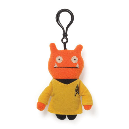 Star Trek Uglydoll Wage Captain Kirk Clip-On Backpack Plush 