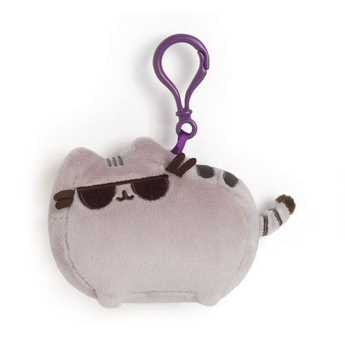 Pusheen the Cat with Sunglasses Clip-On Backpack Plush      