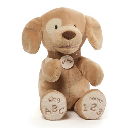 Spunky Dog Tan ABC123 Animated Plush                        