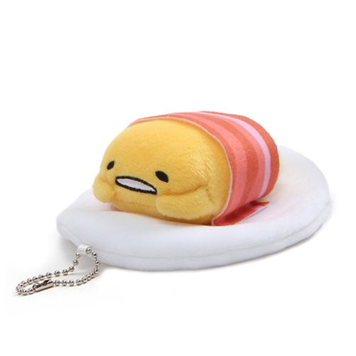 Gudetama Bacon Blanket Plush Key Chain                      