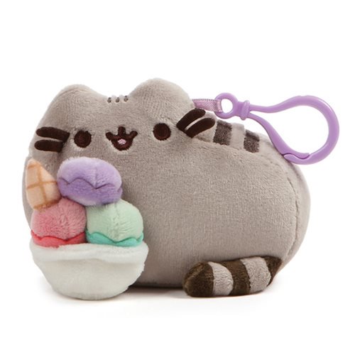 Pusheen the Cat Snackable Sundae Backpack Clip-On Plush     