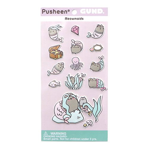 Pusheen the Cat Meowmaids Puffy Stickers                    