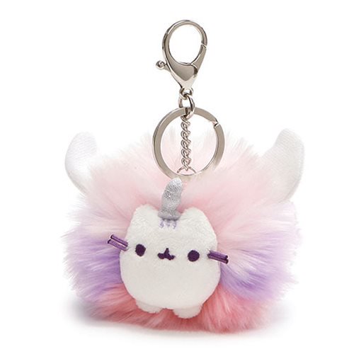 Pusheen the Cat Super Pusheenicorn Pom Plush Key Chain      