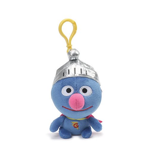 Sesame Street Super Grover 5-Inch Backpack Clip Key Chain   