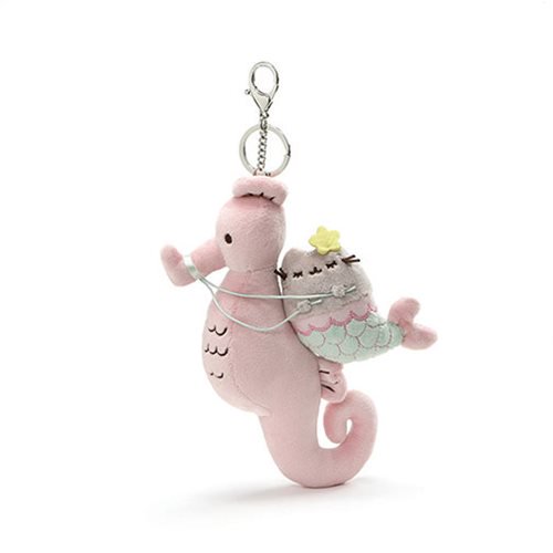 Pusheen the Cat Pusheen Mermaid Seahorse Plush Key Chain    