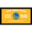 Golden State Warriors 2015 NBA Champions Man Cave Sign 10x20 Framed Photo