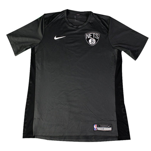 Timofey Mozgov Brooklyn Nets Game Used #20  Grey/Black Short Sleeve Shooting Shirt (3XLT)