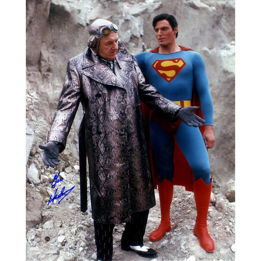 Gene Hackman Signed 16x20 Photo w/ Superman (Signed in Blue)