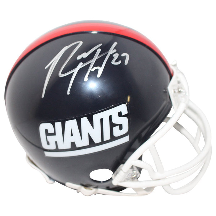 Rodney Hampton Signed New York Giants Mini Throwback Helmet (1981-1999)