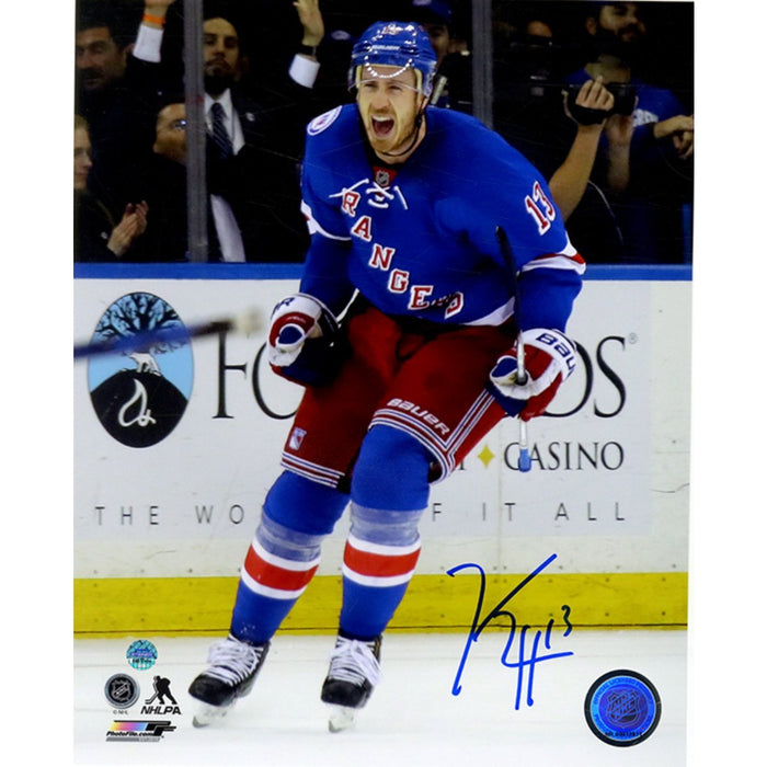 Kevin Hayes New York Rangers Signed 'Goal Celebration' 8x10 Photo