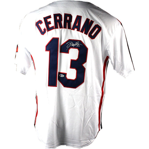 Dennis Haysbert Signed Pedro Cerrano Major League Jersey Beckett