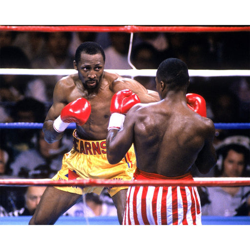 Thomas Hearns v Sugar Ray Leonard Front View 16x20 Photo Uns (Getty #53441780)