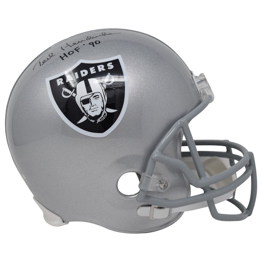 Ted Hendricks Signed Oakland Raiders Full Size Replica Helmet w/ "HOF '90" Insc