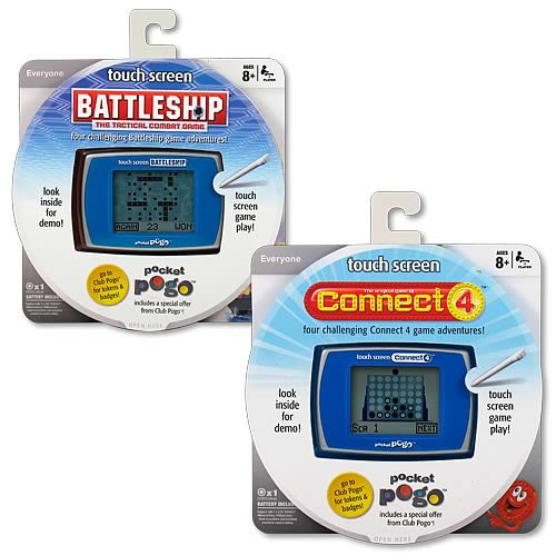 Battleship & Connect 4 Touch Screen Pocket Pogo Asst Case   