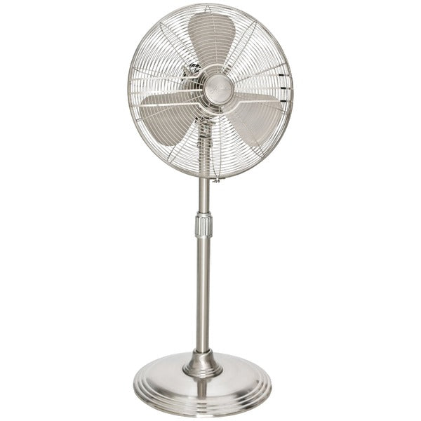 16IN RETRO STND FAN SIL