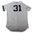 Aaron Hicks Signed New York Yankees 2017 Game-Issued # 31 Home Postseason Jersey (JC 052057)