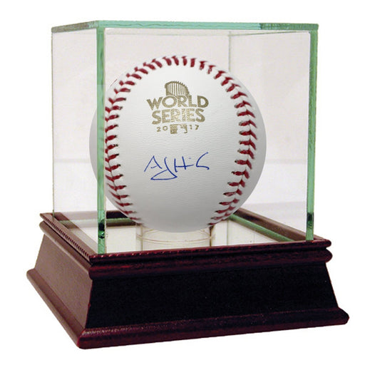 AJ Hinch Signed 2017 World Series Logo Baseball (Tri Star Auth)