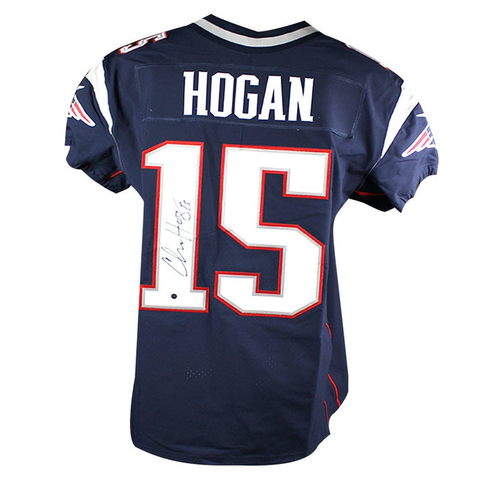 Chris Hogan Signed Nike Elite Authentic Navy Patriots jersey