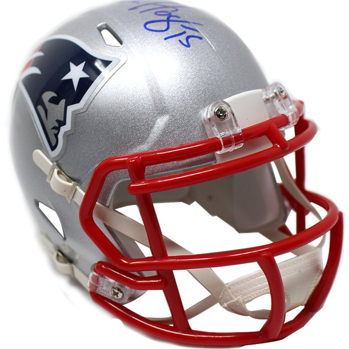 Chris Hogan Signed New England Patriots Mini Speed Helmet