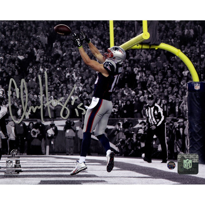 Chris Hogan Signed TD in 2016 AFC Championship Game 8x10 Photo