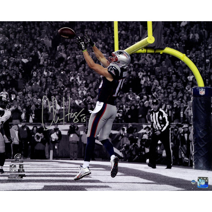 Chris Hogan Signed TD in 2016 AFC Championship Game 16x20 Photo