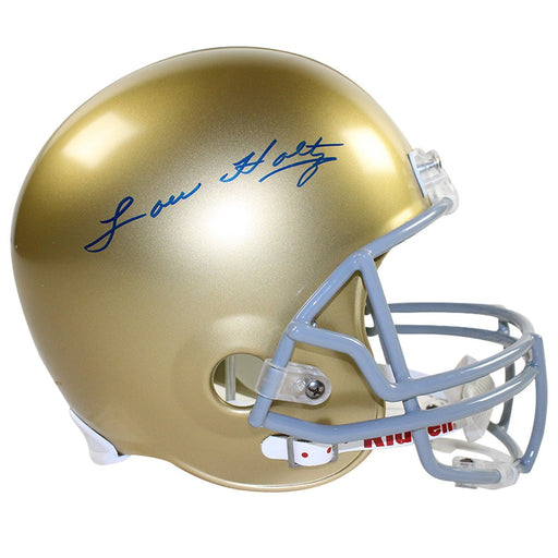 Lou Holtz Signed Notre Dame Replica Helmet