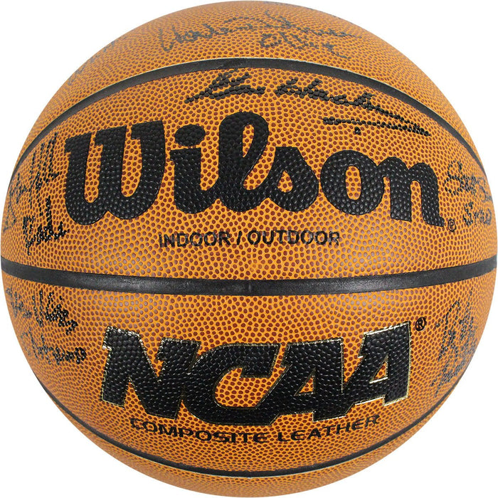 Cast of Hoosiers Multi Signed NCAA Basketball (Includes Gene Hackman)