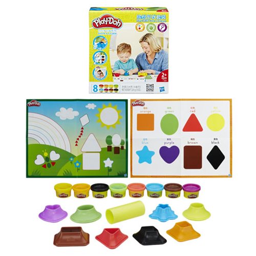 Play-Doh Shape and Learn Colors and Shapes                  