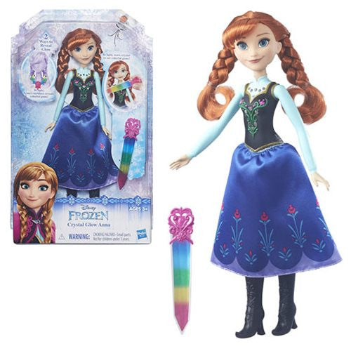 Disney Frozen Crystal Glow Anna Doll                        