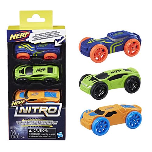 Nerf Nitro Foam Car 3-Pack 1                                