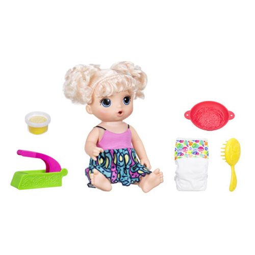 Baby Alive Super Snacks Snackin' Noodles Baby Blonde Doll   