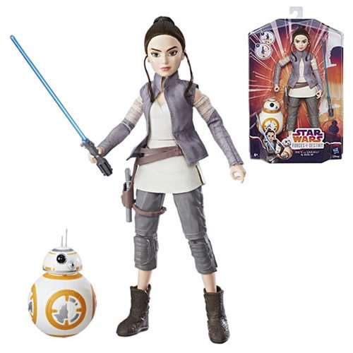 Star Wars Forces of Destiny Rey with BB-8 Figures           