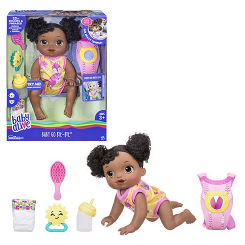 Baby Alive Baby Go Bye Bye Doll African American            