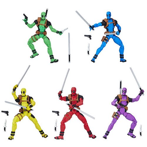 Deadpool Rainbow Squad 3 3/4-Inch Action Figures            