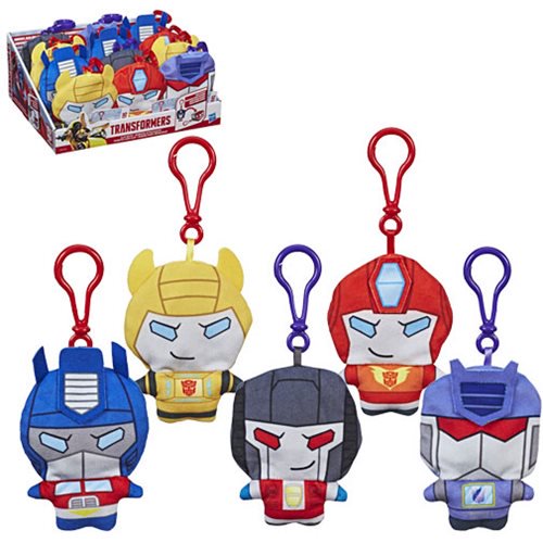 Transformers Clip Bots Plush Key Chains Wave 1 Case         