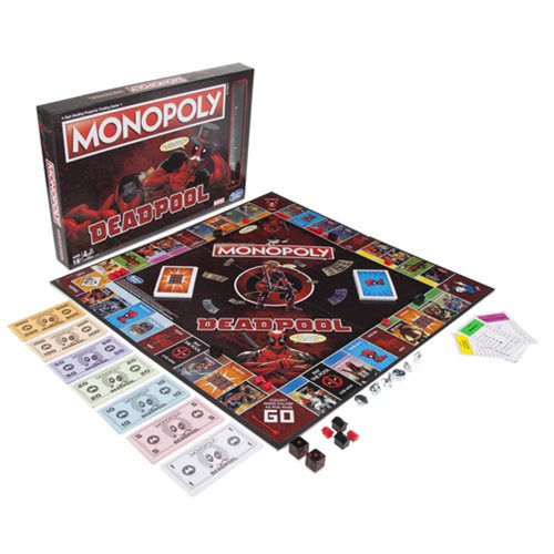 Marvel Deadpool Edition Monopoly Game                       