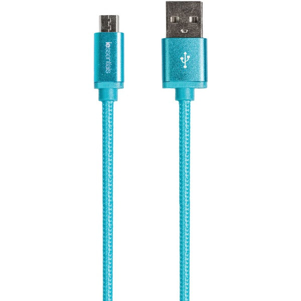 10FT BRAID MICRO USB BLU