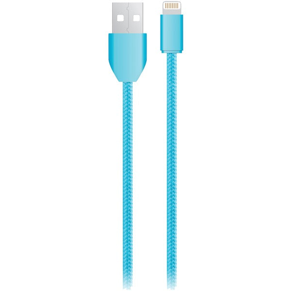 6FT BRAID MICRO USB BLU