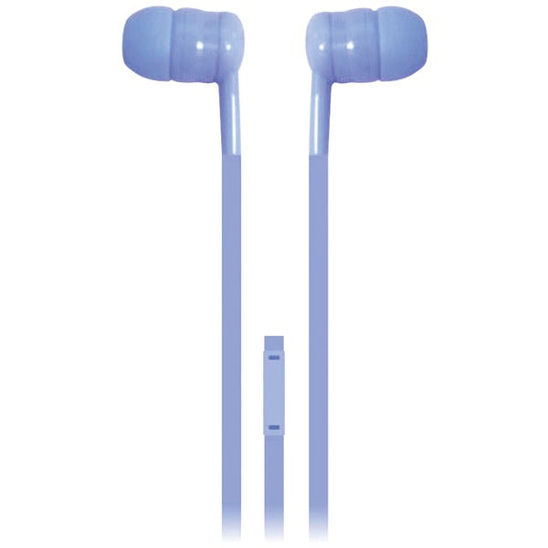 EARBUDS W/MIC BLU