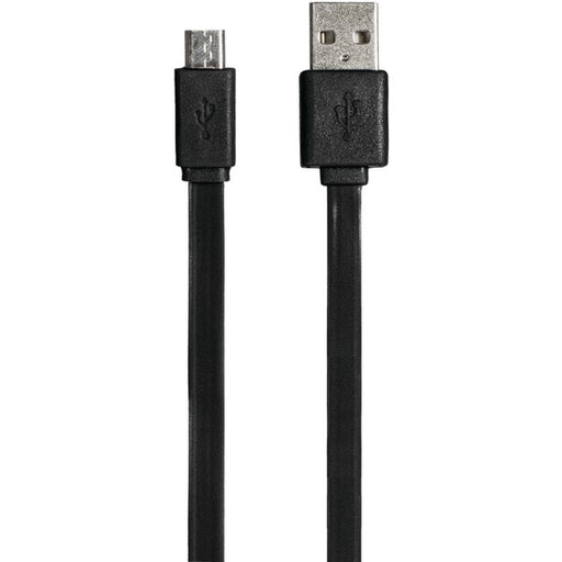 6FT FLT MICRO USB BLK