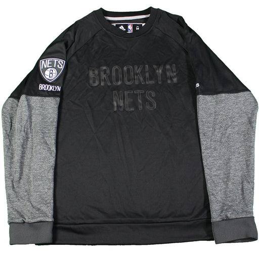 Qunicy Acy #13 Brooklyn Nets Game Used Road Long Sleeve Black & Grey Shooting Shirt (XL)