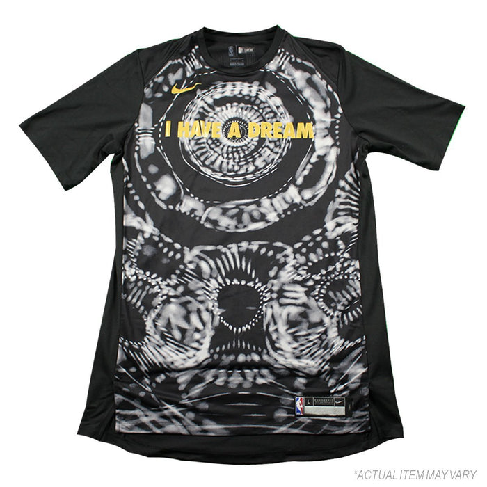 Rondae Hollis-Jefferson Brooklyn Nets Game Used #24 I Have A Dream Warm Up T-Shirt ()()(XLT)