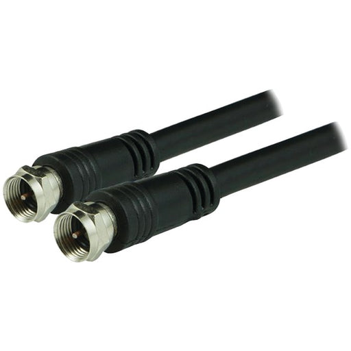 25FT RG6 COAX CBL BLK NKL