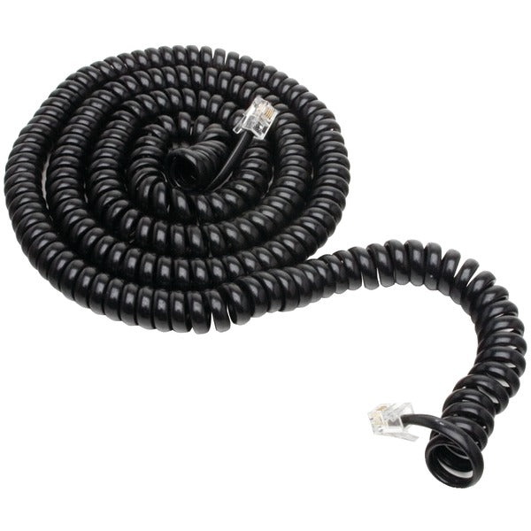 COIL CORD 25' BLACK