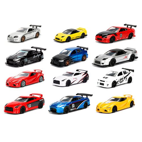 JDM Tuners 1:64 Scale Die-Cast Vehicles Wave 1 Case         