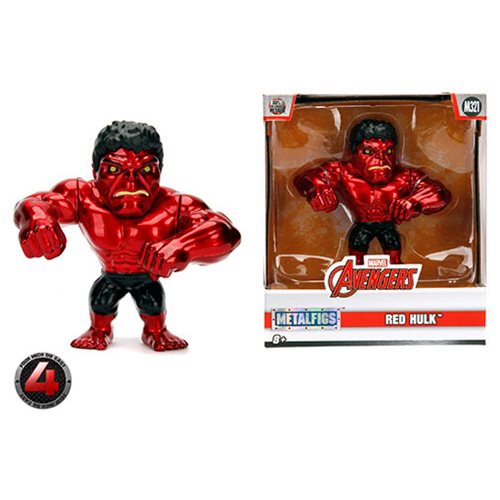 Red Hulk Metals 4-Inch Die-Cast Metal Action Figure         