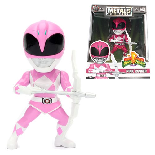 Power Rangers 4-Inch Pink Ranger Metals Die-Cast Figure     