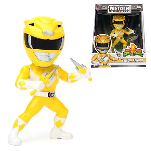 Power Rangers 4-Inch Yellow Ranger Metals Die-Cast Figure   